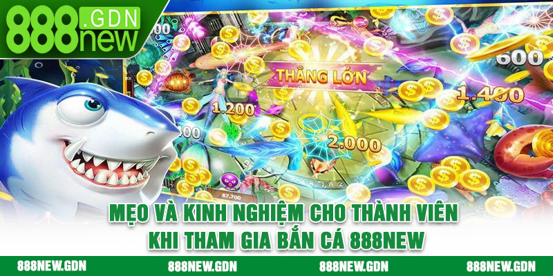Mẹo và kinh nghiệm cho thành viên khi tham gia bắn cá 888new