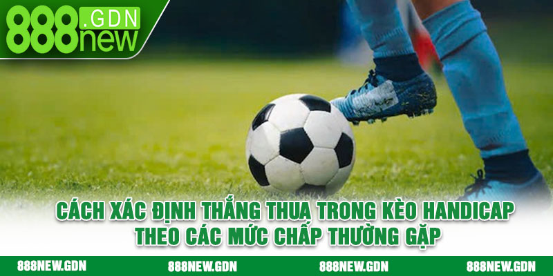 Cách xác định thắng thua trong kèo Handicap theo các mức chấp thường gặp